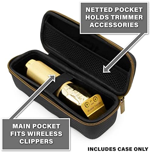 CASEMATIX Cordless Clipper Barber Case Compatible with Babyliss Hair Clippers, Trimmers Up to 6.75 Inches - Travel Case for Hair Stylist Supplies Does No Fit Larger Clippers - Case Only — view 3