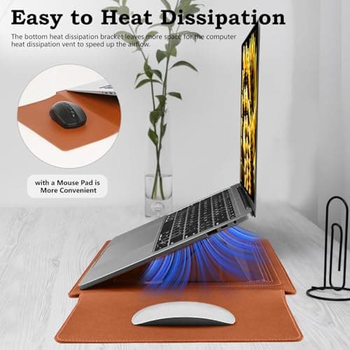 HaruYo 13 13.5 14 15 15.6 16 Inch Laptop Sleeve with Stand Function — view 4