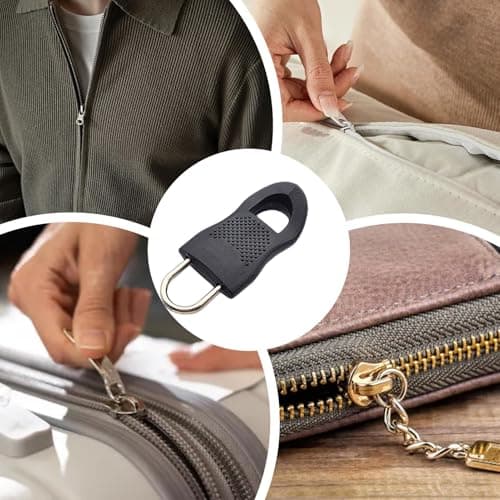 Replacement Zipper Pull Tab - Reusable Zipper Handle for Coats, Bags, Suitcases, Jackets, Backpacks - Universal Zipper Repair Kit for Clothing and Travel Gear, Easy Fix Zipper Accessories — view 4