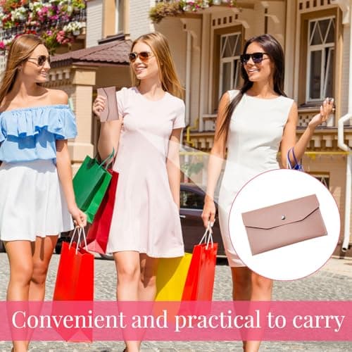 Money Wallet, 3 Pcs PU Leather Money Wallets for Cash, Reusable Cash Wallet, M oney W allets for Cash Gifts, Cash W allet for Notes, for Men Women Cash Check Billing, Minimalist Design — view 6