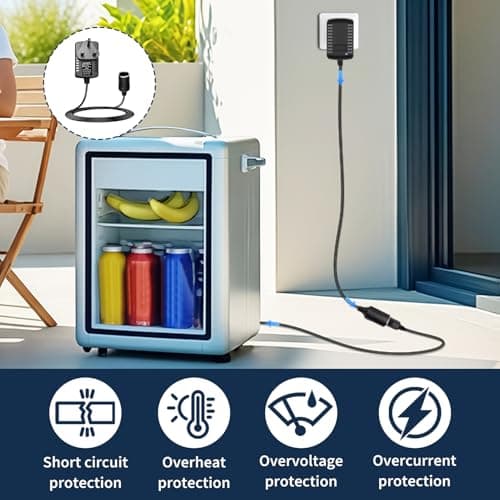 Car Power Inverter, 240v to 12v Adapter DC Car Converter Plug, Cigarette Lighter Adapter to UK Plug, AC to DC Voltage Converter, 2A Power Adapter for Car Appliances, Cigarette Lighter Socket, Black — view 5