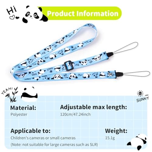VOVMOEYA Camera Strap, Camera Lanyard Neck Strap, iPad Strap - Blue — view 6