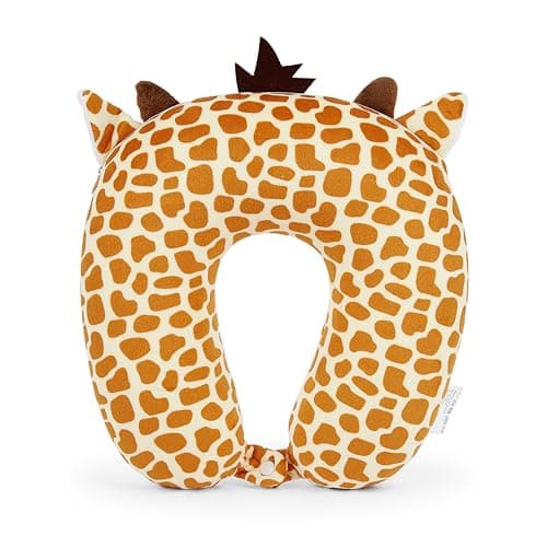 Mousehouse Gifts - Orange Giraffe Memory Foam Travel Pillow, Plush Neck Support for Kids and Adults — view 5