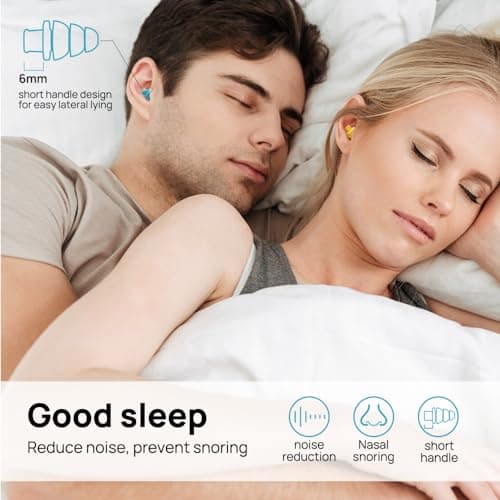 Silicone Ear Plugs for Sleeping Noise Cancelling, 10 Pairs Reusable, 33dB — view 3