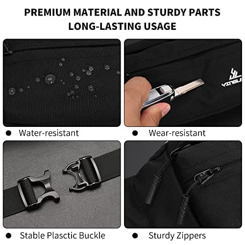 Bumbags Waist Fanny Pack Dog Walking Bum Bag with Adjustable Belt Bumbag for Travel Outdoor Sports Running Hiking Jogging Women Men — view 5