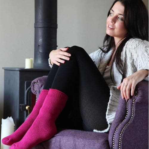 HEAT HOLDERS 2 Pack Ladies Thermal Socks Warm Winter Socks for Womens | Ladies Original Socks (4-8, Deep Fuchsia) — view 3