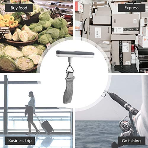 pack all Digital Luggage Scale for Travel, 110Lbs Capacity, 0.1Lb Precision — view 6
