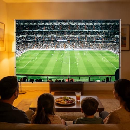 BENOISON 120inch Portable 16:9 4K HD Outdoor Projector Screen with Stand — view 6