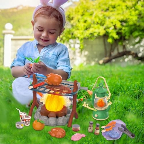 Kids Pretend Camping Toy, Kids Campfire Set Game, Kitchen Camping Gear For Outdoor Pretend-Play Game, Indoor Outdoor Educational Toys For Children Aged 3-6 — view 5