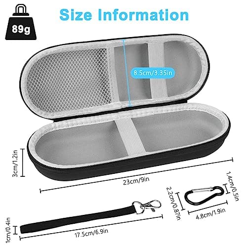 LOPHE Electric Toothbrush Travel Case, Dustproof Toothbrush Storage Holder, Portable Toothbrush Protective Cover Bag, Electric Toothbrush Case Container for Business Camping Travel (Black) — view 2