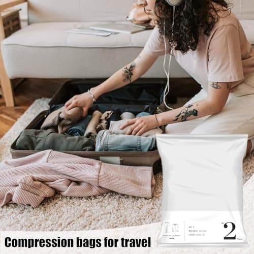 Compression Bags for Travel No Vacuum Needed Packing Organizers — view 2