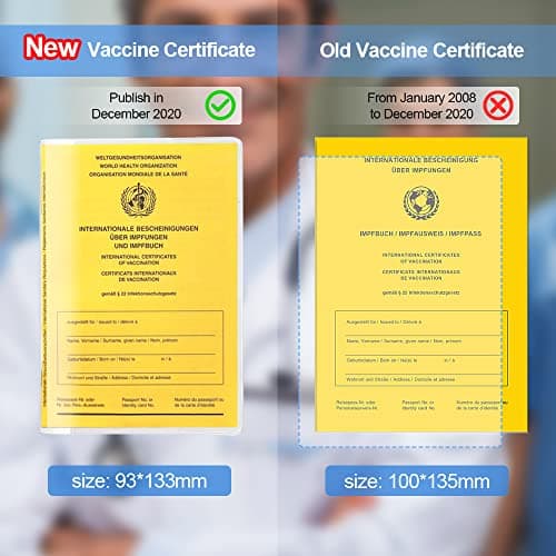 flintronic Passport Covers 5 Pcs, Clear Transparent Passport Protector Covers, International Vaccination Certificate Protective Cover Fits Standard Size — view 5