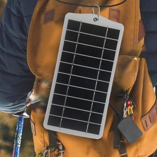 Solar Panel Charger for Phone | Portable Travel Solar Charger for Smartphones, Tablets, and USB Devices | Outdoor Mobile Solar Charger for Camping, Hiking, and Emergencies | Ideal for -the- — view 6