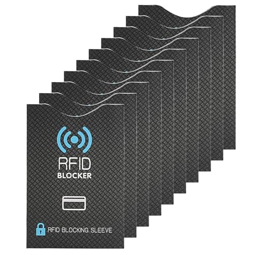 RFID NFC Blocking Card Sleeves, 10 Pack