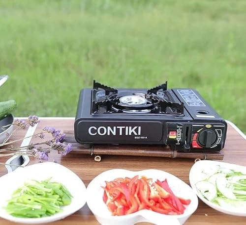 Easy Shopping Portable Camping Gas Cooker Stove Single Burner With 4 Canaister BBQ Caravan Outdoor Party Stove comes with Carry Case — view 6