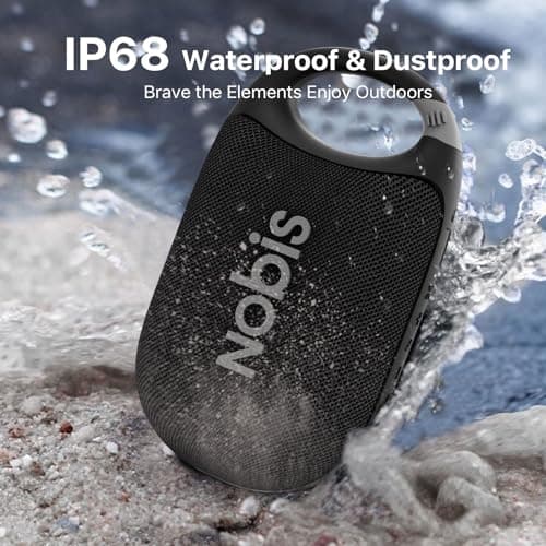 NOBIS Clip Portable Bluetooth Speaker, Up to 24H Playtime, IP68 Waterproof — view 4