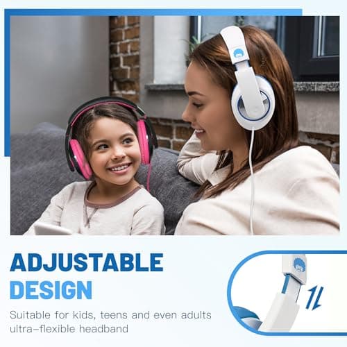 Rockpapa Comfort Foldable Kids Headphones Wired for School/Travel — view 3