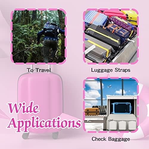 4pcs Luggage Straps with Coded Lock, Adjustable Travel Packing Accessories Non-Slip Suitcase Belts Packing Belt, Safely Closing Suitcase Straps Belts for Mark Luggage(1.97 in*78.74 in) — view 5