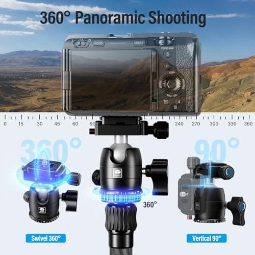 SIRUI Traveler 5CX Carbon Fibre Tripod for Camera with 360° Ball Head — view 6