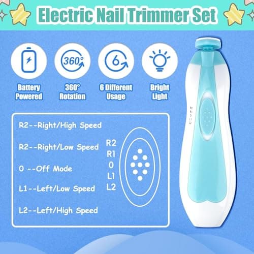 Baby Healthcare and Grooming Kit, 26 in 1 Portable Baby Safety Care Set with Hair Brush Comb Nasal Aspirator Electric Nail Trimmer Set Baby Essentials kit for Newborn Boys Girls (Green 26 in 1) — view 3