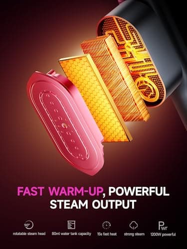 DRFLASH 2-in-1 Portable Steamer & Iron for Clothes,Handheld Garment Steamer — view 3