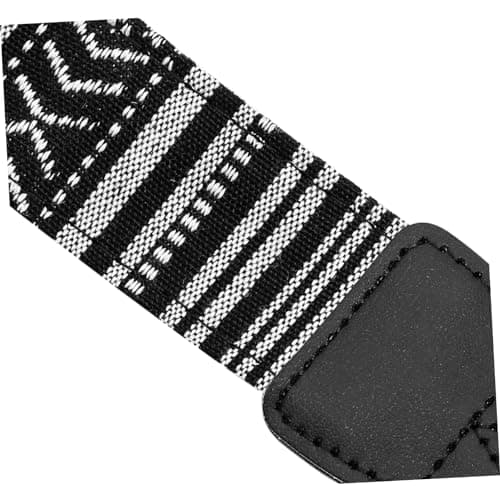 Black Canvas Camera Shoulder Strap with Quick Release Buckle for Dslr — view 6