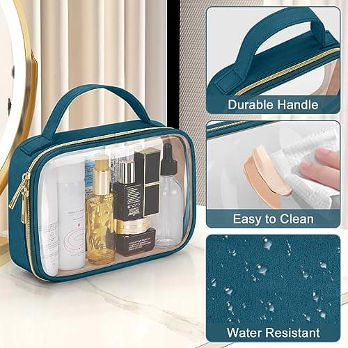 Clear Toiletry Bag - 2 Pack TSA Approved Clear Makeup Bags for Travel — view 5