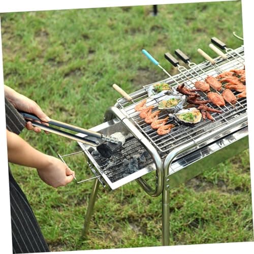 Charcoal Tongs for Outdoor Picnic and BBQ Grill Iron Multitool — view 3