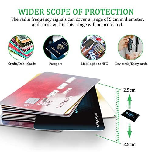 Befekt Gears RFID/NFC Blocking Card 2 Pack,Anti-Theft Credit Card Protector — view 6