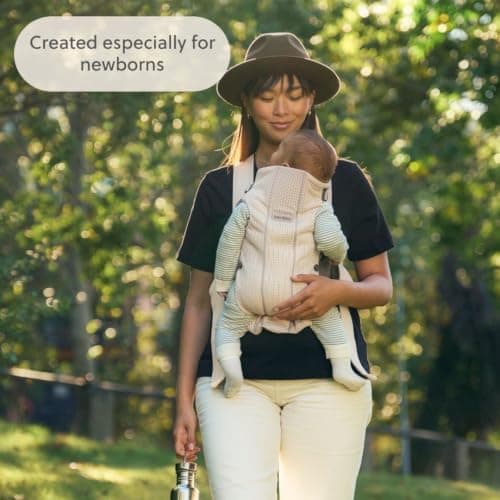 BabyBjörn Baby Carrier Mini, 3D Mesh, Cream, Infant Carrier for Newborns (0-12 Months), Soft, Ergonomic and Easy to Use — view 5