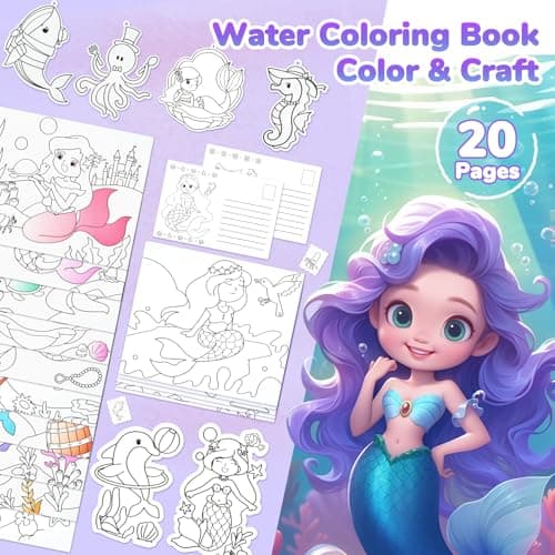JoyCat Paint with Water Coloring Books for Toddlers (Purple) — view 2