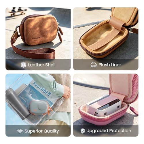 Wejinron Storage Case for DJI Osmo action 6/Osmo Nano, Carrying Case with Lanyard & Carabiner Accessories Compatible with DJI Osmo Action 6/Osmo Nano/Insta360 Go Ultra/Gopro Hero 13/12/11 (Pink) — view 3