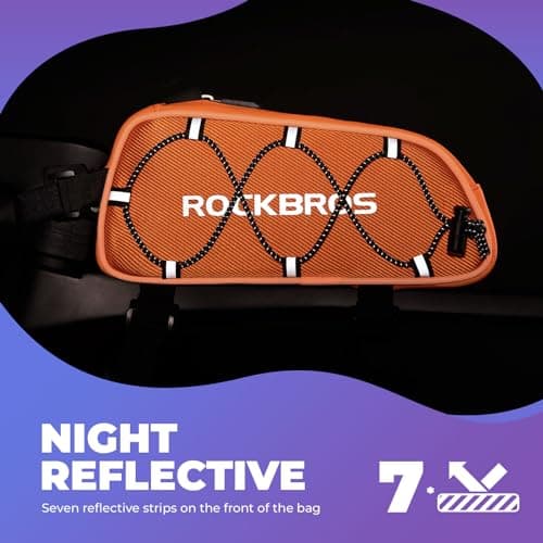 ROCKBROS Bike Frame Bag Bicycle Pouch Top Tube Bag — view 3