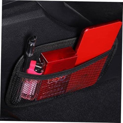 2pcs Black Oxford Cloth Car Door Pocket Organizer with Mesh Storage — view 5
