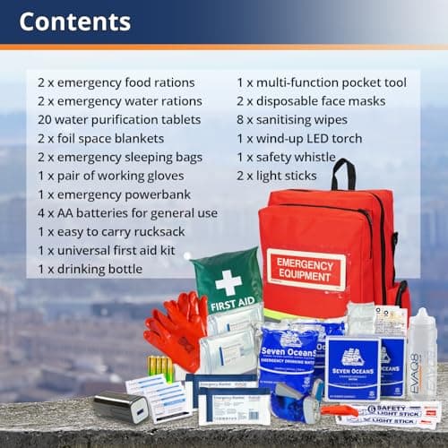 EVAQ8 GoBag Emergency Kit For 2 Persons - 72 Hours Survival Supplies — view 3