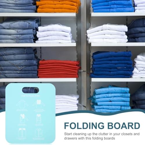 2pcs PP Clothes Folding Board, Portable Shirt Folder for Home Travel — view 3