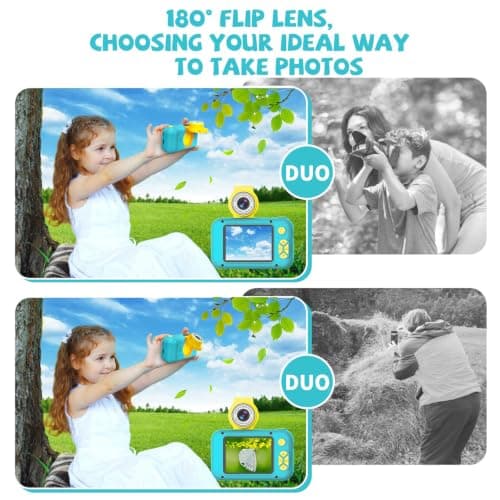ARNSSIEN Kids Camera with Video,180° Flip Lens, 2.4" Selfie Camera for Kids — view 4
