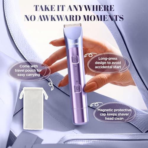Votzel Lady Shavers 2 in 1,Bikini Trimmer Women,Facial Hair Remover IPX7 — view 5