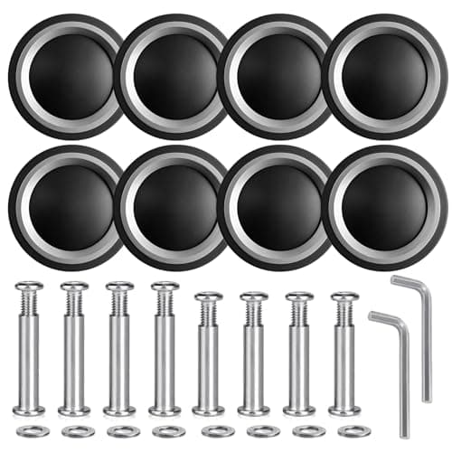 8 Pack 55mm Luggage Wheels Replacement Kit for Suitcase Caster Repair