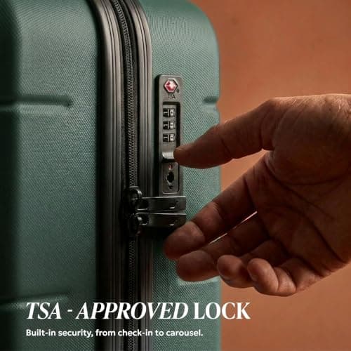 LUGG - Jetset 32 Inch Large Suitcase – Lightweight Hard Shell Luggage with TSA Lock – Water-Resistant ABS Spinner Suitcase – 4 Wheels – 86x58x31cm Travel Bag — view 6