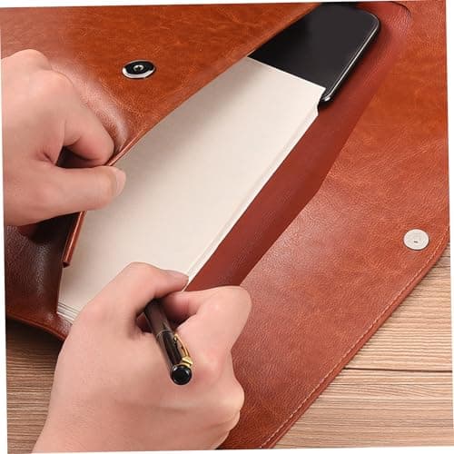2Pcs Leather Travel Document Holder, A4 & A5 Travel Document Organizer, Stylish and Functional Document Storage for Business Meetings, University Lectures, Personal Events — view 4