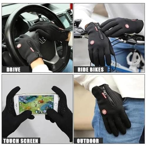 Waterproof Ski Gloves Insulated Breathable Touch Screen Compatible — view 3