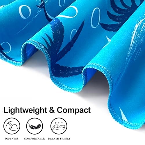 JAODFK 2 Pcs Microfibre Beach Towel 71"X32" Quick Dry Lightweight Sand Free Extra Large Thin Towels Travel Essentials For Adults Womens Swim Bath Accessories Mats Holiday Must Haves Coconut Tree — view 4