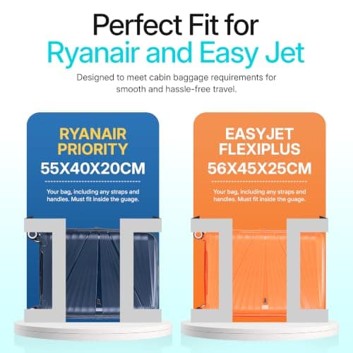 ATX Luggage Ryanair Overhead 55x40x20cm Cabin Suitcase Lightweight Durable Polypropylene Small Suitcase with 4 Dual Spinner Wheels and Built-in TSA Lock (Mint Green, 21 Inches, 44 Liter) — view 2