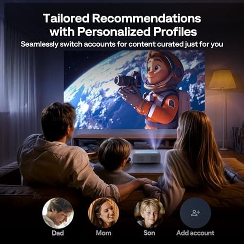Aurzen EAZZE D1G Official Google TV 4K Supported Smart Projector — view 6