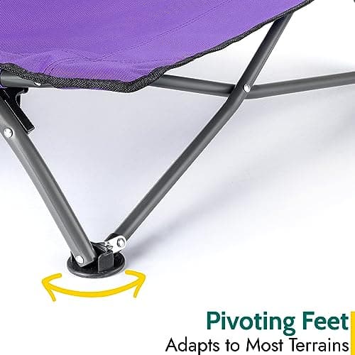 Trail Sisken Low Folding Beach Chair, Purple — view 5