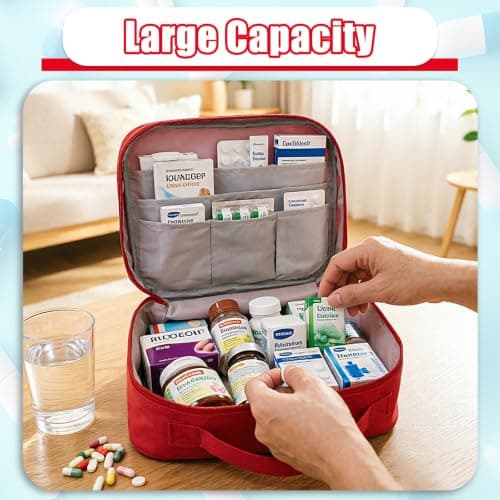Gobiufy 2 Pcs First Aid Kit Bags Empty Medicine Bags for Travel Set — view 3