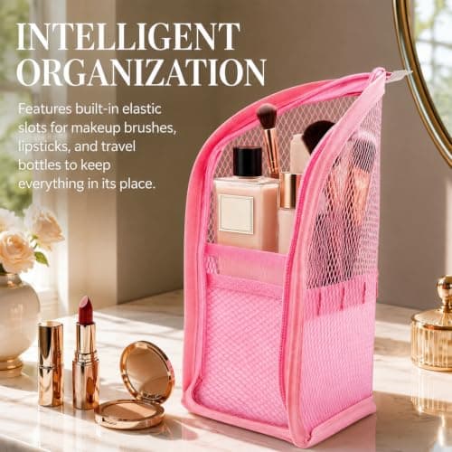 Aribliseza travel pouch, 2 pieces, cosmetic bag, makeup bag, waterproof — view 3