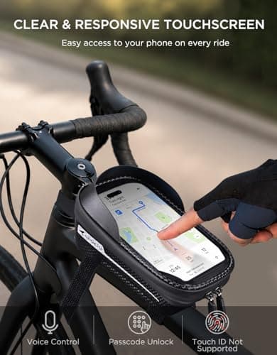 whale fall Bike Phone Holder Waterproof, 3D EVA Hard Shell, Bike Frame Bag — view 3