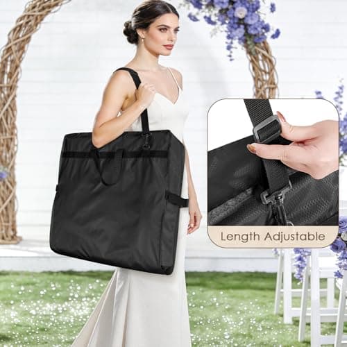 KEEGH Wedding Dress Garment Bag, 72 Inch Long Dress Carrier Travel Bag — view 5